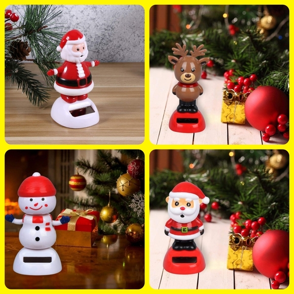 8-Assorted Solar-Powered Dancing Figurines-Halloween, Thanksgiving & Christmas - Picture 7 of 17